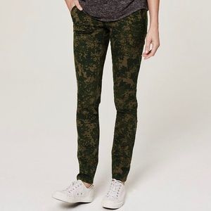 LOFT Autumn Floral Camo Pants - Marisa Fit, Size 0